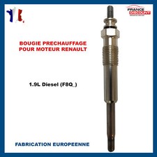 Bougie de prechauffage de Clio 2 moteur F8Q630 Mégane Scénic 1.9 D F8Q790