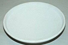 -ANCIENNE COUPE à FRUITS ou ASSIETTE MARBRE BLANC PAILLETE décoration table XXe