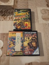3 Jeux Oric 48k K7 Zorgons Revenge Dinky Kong Oric Munch