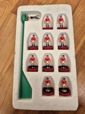 Vintage Complet Subbuteo Lw Ultraléger Ref 729 Manchester United Football Équipe