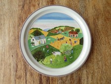 ASSIETTE VILLEROY & BOCH-LAPLAU-Décor Naïf-4 SAISON-été-Ø23,5cm-mural