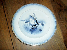 Assiette saint amandinoise St Amand décor voilier