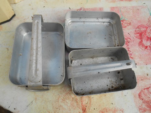 Gamelle ancienne armée set - ancienne,