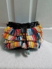 ZARA MULTICOLORED FRINGED MINI