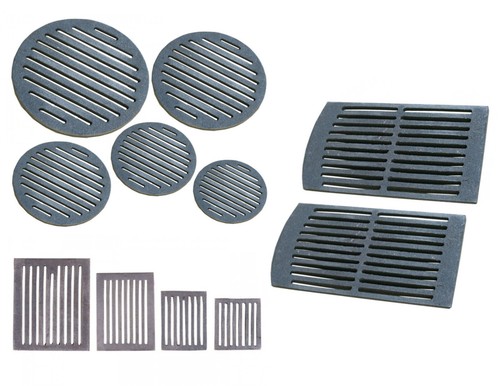 Grille angle cheminée - grille,
