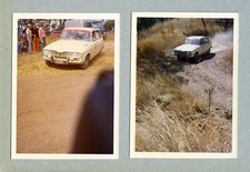 G620. Renault 16. Rallye, France, 1970. 2 photos argentiques