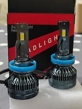 2x Ampoules H8/H9/H11/H16 LED CANBUS 30000LM 300W 6500K CSP 5585 IP68 Blanc