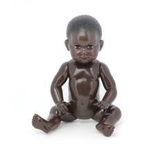 Baigneur noir Original 40 cm à jambes torses - Petitcollin 214090