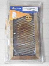 GRILLE DE CHEMINEE 300 X 150mm EN LAITON MASSIF.