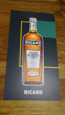 PLV RICARD ABERLOUR WHISKY ANISETTE PERNOD PANCARTE NO VERRE BOUTEILLE