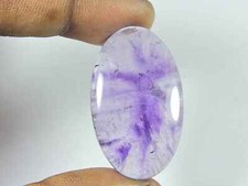 Cabochon de forme ovale en améthyste violette naturelle 23 x 39 mm pierre pré...