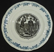 Assiette parlante longwy - assiette,