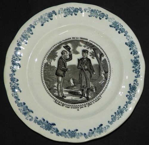 Assiette parlante longwy - assiette,