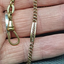 Belle chaine de montre ancienne plaqué or #68