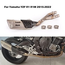 Pot d'échappement mi-lien silencieux échappement pour moto Yamaha YZF R1 2015-2023 MT10