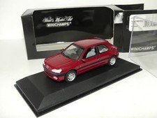 PEUGEOT 306 XR 2 Portes 1998 Bordeaux MINICHAMPS 1:43