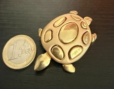 BROCHE TORTUE/ METAL DORE/ XXI