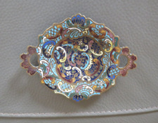 coupelle vide poche en bronze émaus cloiseauné