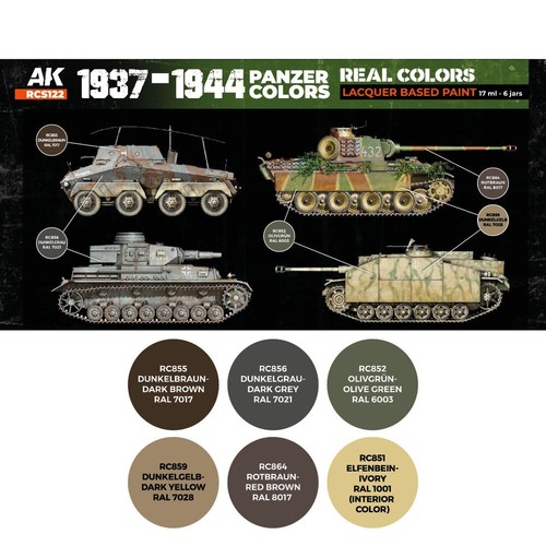 1937 1944 panzer colors set - panzer,