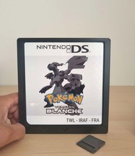 Décoration murale style cartouche Nintendo DS Pokémon version blanche