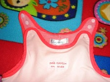 CLAYEUX TURBULETTE REVERSIBLE COUSU D AMOUR 67 CM  6 MOIS