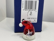 Figurine Swarovski 944873 bonnet Saint-Nicolas 4 cm + boîte d'origine et cert...