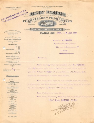 1930 fournitures pour usines - 1930,