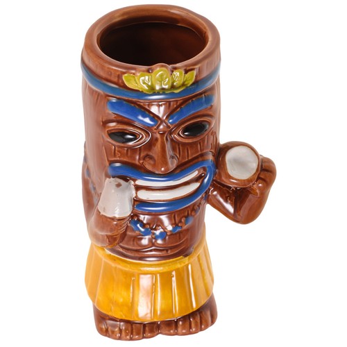 Assorted color ceramic tiki - assorted,