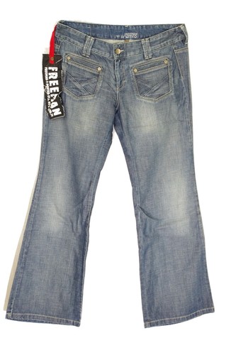 Jeans large vintage pattes - jeans,