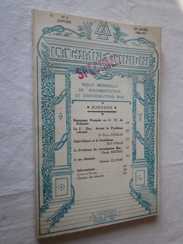 Franc maconnerie chaine - franc, la