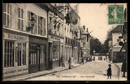Cpa rambouillet rue nationale - cpa,