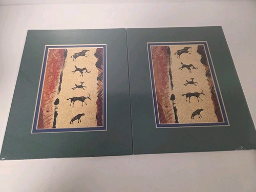 African art print set - african,