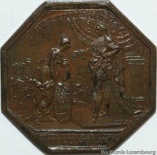 V7974 Rare Médaille Société Royale Agriculture Louis XVI 1785 Paris Dupré SUP