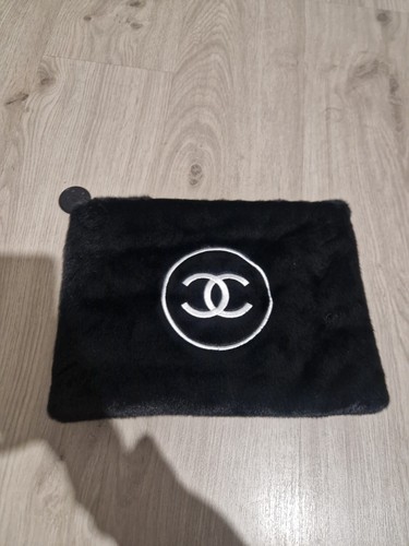 Trousse chanel fourrure - fourrure, noire