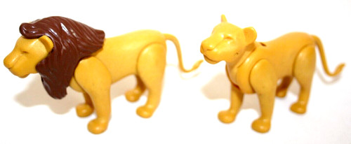 Playmobil couple lion lionne - lion,