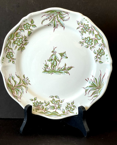 French faience plate - faience,