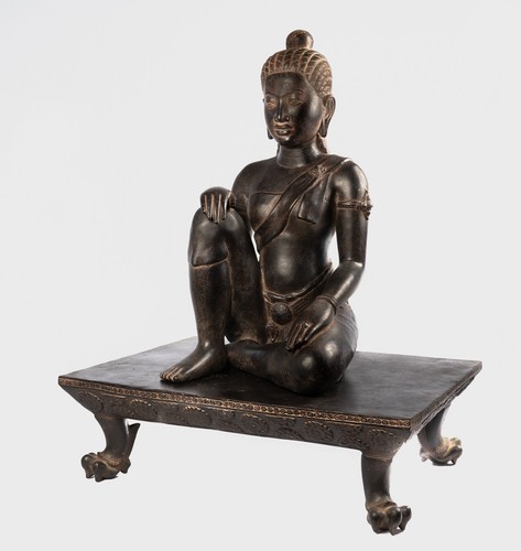 Ancien khmer style bronze yeay - ancien,