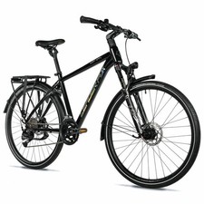 Velo musculaire vtc 28 leader fox espirit 2025 homme noir 9v cadre alu 19 pouces