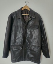 Belle Parka  veste  VERA PELLE en Cuir Marron . TBE. Taille XL (voir mesures)