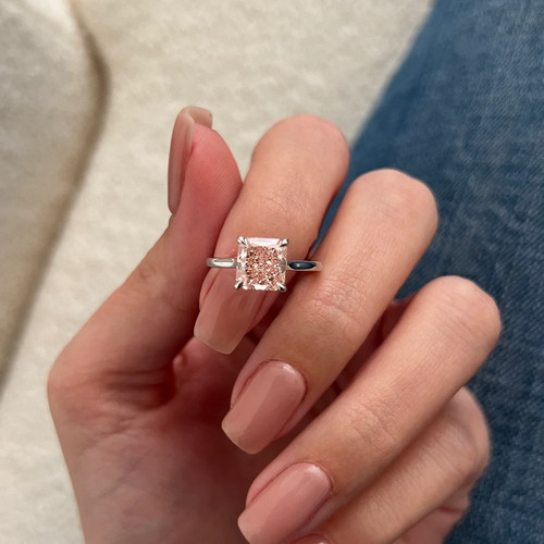 Bague diamant rose carats - rose, 2