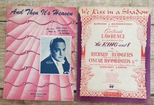 Vintage piano sheet music - piano,