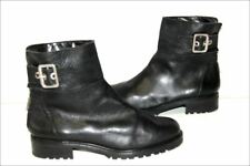ZARA Basic Bottines Boots Cuir Noir Doublées Cuir T 40 TTBE