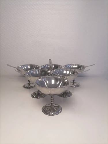 Coupe glace inox vintage - à,