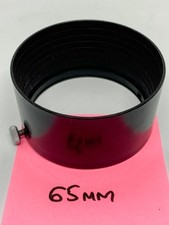 Pare-soleil encliquetable pour Tele-Objectifs Photo/Video 65mm Snap/Push-On Hood