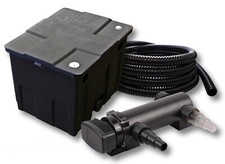 TTSunSun Kit Filtre 12000L avec 18W UV Clarificateur d'étang Tuyau 5m