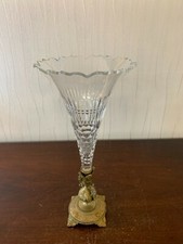 Vase cornet en cristal 