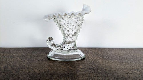 Coupe corne verre bullé - coupe,