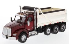 DIECAST MASTERS - Camion benne cabine Bordeaux - KENWORTH T880 SBFA - 1/50 - ...