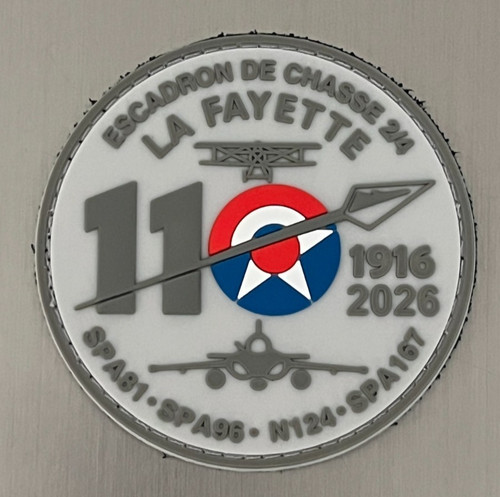 Patch ecusson rafale pvc gris - patch,