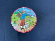HERGE TINTIN très jolie boîte BROCHET lithographiée 1965 bonbons Milou Haddock
